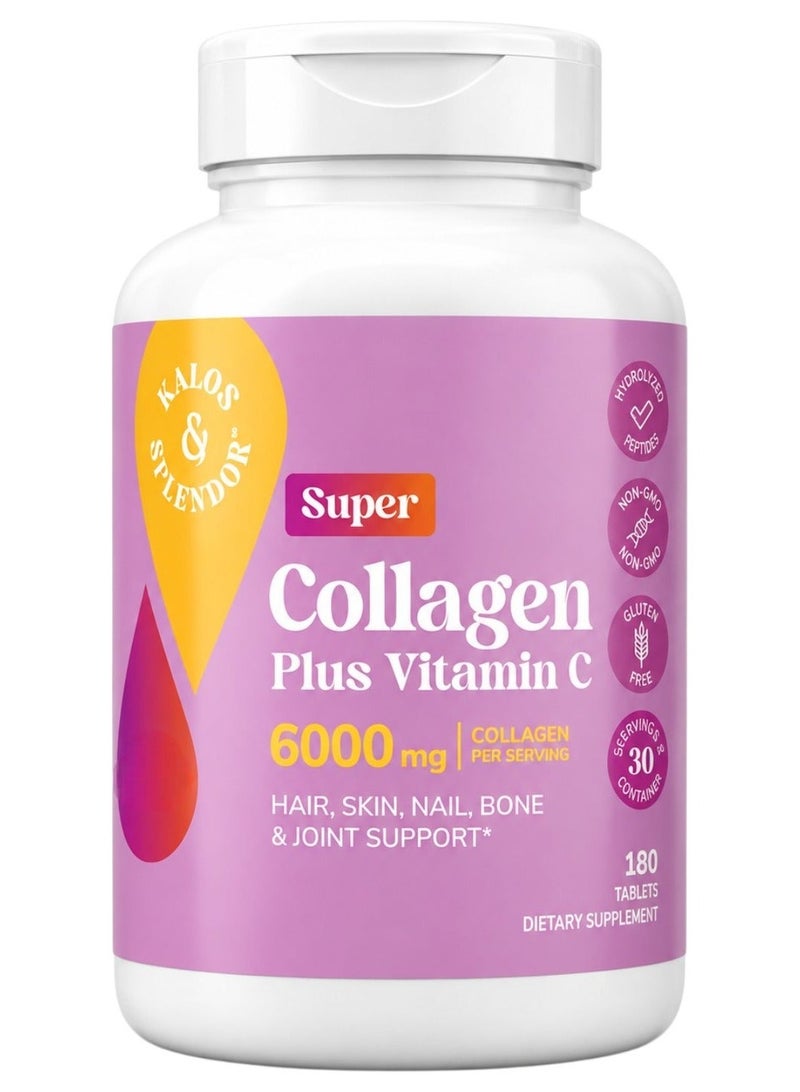 21st Century Super Collagen Protein Plus Vitamin C 180 Tablets - Image 2