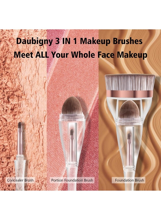 Daubigny Foundation Brush Daubigny Perfect Makeup Brush For Face Blush Liquid Powder Foundation Brush For Blending Liquid Cream Or Flawless Powder Cosmetics With Great Gift Case - Image 3