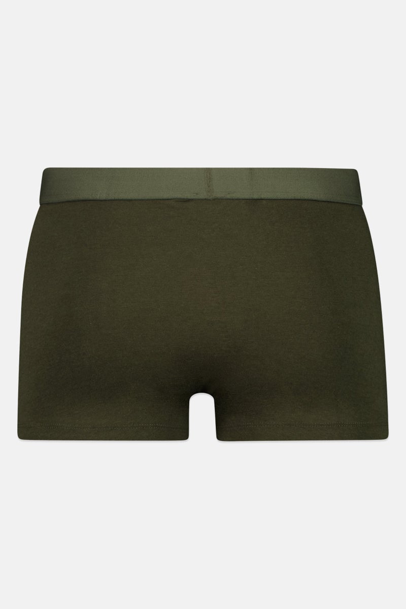 Jack Jones Men Brand Logo Boxer Brief, Olive - Image 2