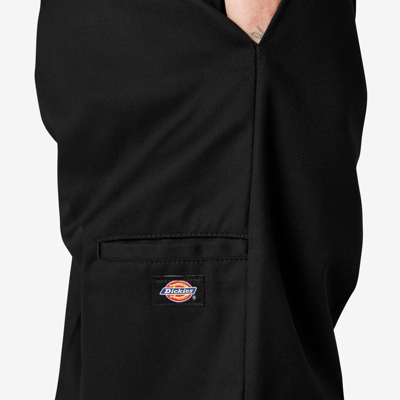 Dickies بنطال عمل دكيز للرجال بقصة فضفاضة مع كعب مزدوج، أسود، 44W x 34L - Image 2