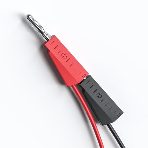 Goupchn Stackable Banana Plug to Breadboard Male Jumper Wires Soft Flexible Silicone Test Leads for Electrical Testing - Image 3