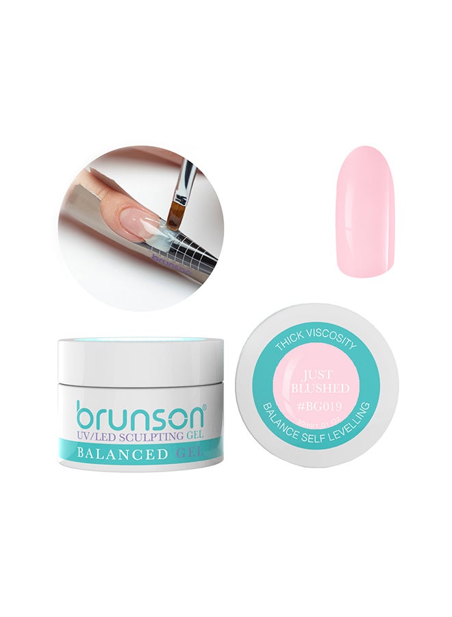 brunson Sculpting Camouflage Uv Builder Gel Balanced Level Gel Uv Sculpting Nail Gel System Just Blushed Bg019 - 30Ml