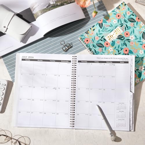 Feteulo 2026-2028 Monthly Planner - July 2026 - June 2028, 2 Year Monthly Calendar 2026-2028, 9" × 11" Calendar Monthly Planner, 24 Months, Tabs, Back Pocket, Twin-Wire Binding, Note Pages - Image 2