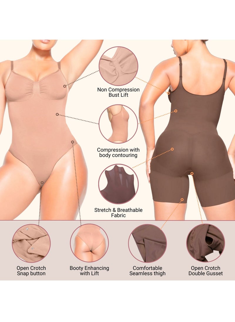 SKKULPT - SKKULPT Shapewear Bodysuit for Women - Tummy Control & Waist Cincher - Body Shaper for Sculpting Snatched Waist, Butt Lift & Hourglass Figure - Seamless & Comfortable - Image 1