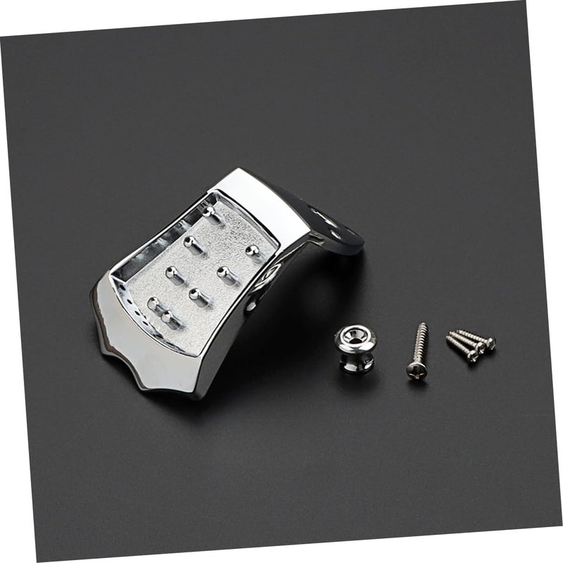 Yardwe Chrome Mandolin Tailpiece for 8-String Instruments Professional Upgrade for Sound Improvement Easy Install Metal Accessory - Image 3