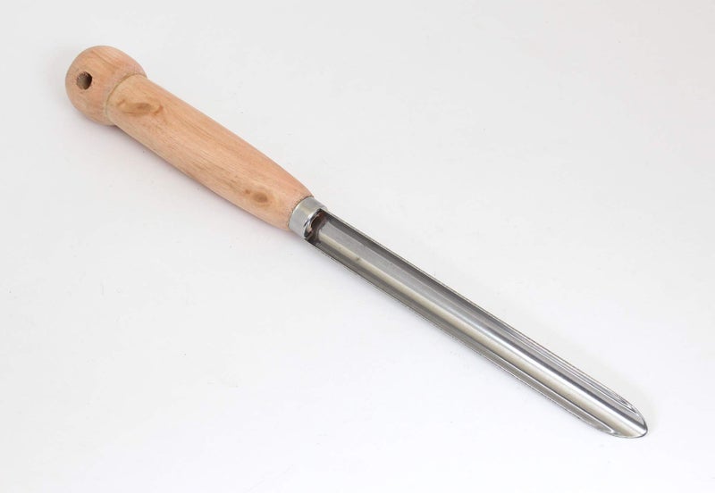 Corer With Wooden Handle 18950, Wood Silver