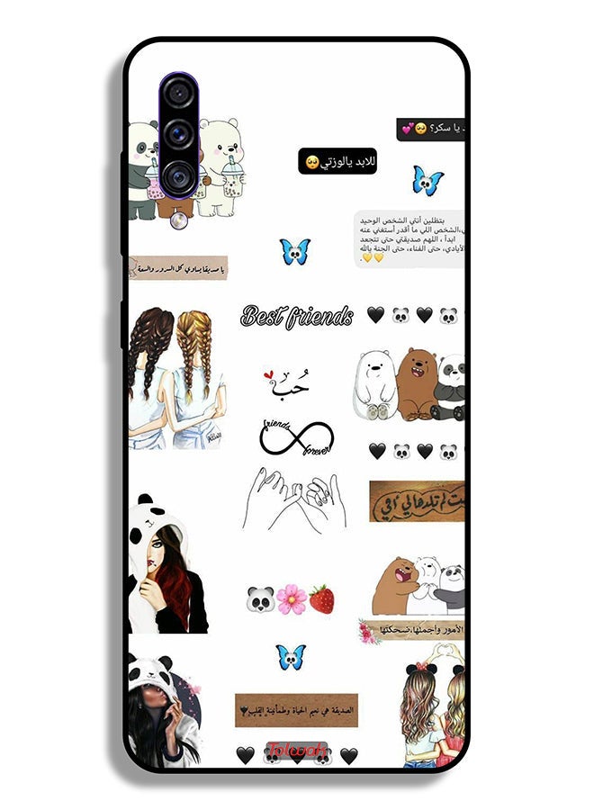 Tolwak Samsung Galaxy A50s Protective Case Cover Arabic Quotes And Stickers - Image 1