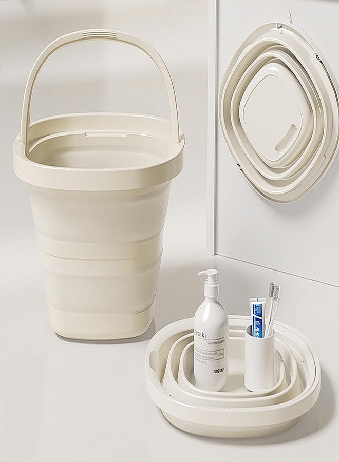 KATPOSIN 2.6 Gallon (10L) Collapsible Buckets,Large Capacity,Portable Foldable Water Pail for Outdoor Garden Cleaning, Car Washing, Camping, Fishing - Image 2