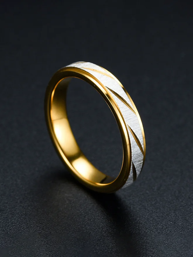 Styli Gold Slash Ring