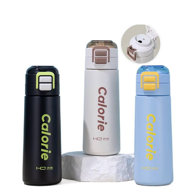 614 ml Stainless Steel Water Bottle Button Lid Kids in Purple - Image 5