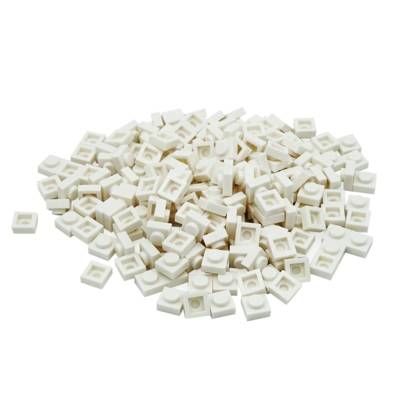 PIPART Pixel Bricks Mosaic Art Pieces Compatble with Major Brands 1x1 Plate 1000 Pieces 3024 Brick 1 White - Image 3