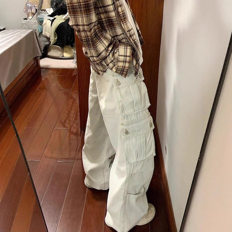 Unisex Classic Denim Jeans Loose Fit Daily Outdoor Wear - Image 3
