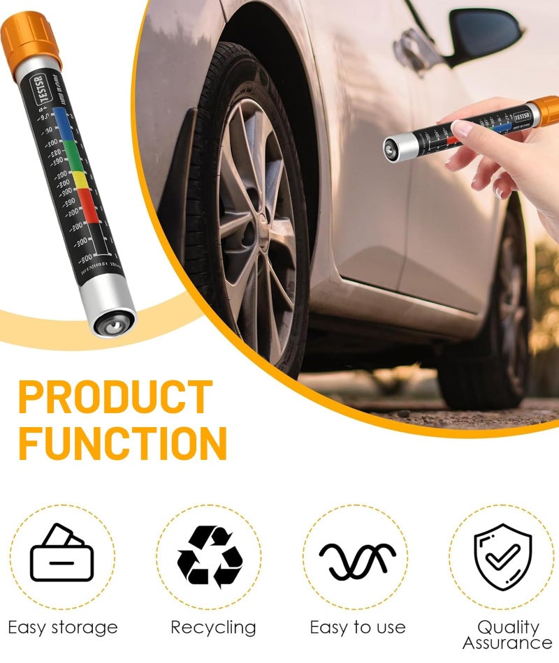 AGMITRAKA Car Paint Tester, 2-Piece Thickness Gauge Meter, Includes 1 DFT Meter for Paint Thickness and 1 Lanyard, Coating Thickness Gauge for Accurate Paint Measurement ﻿ - Image 4