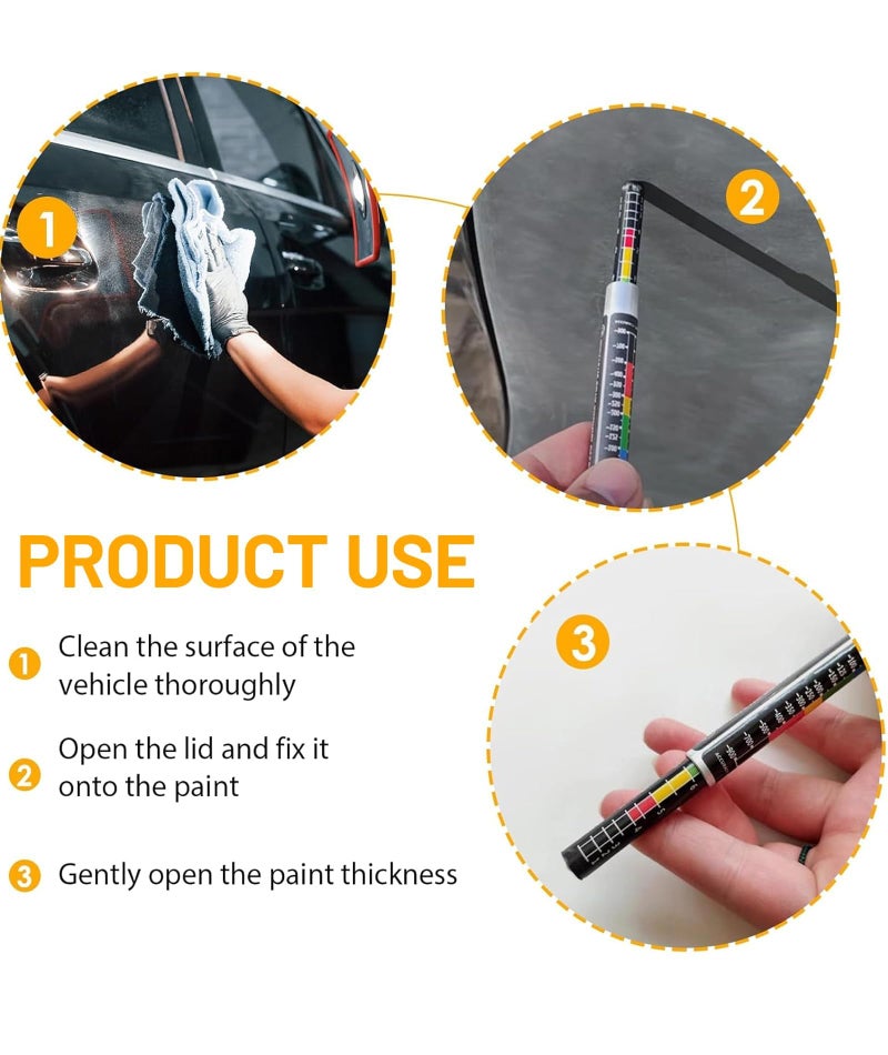 AGMITRAKA Car Paint Tester, 2-Piece Thickness Gauge Meter, Includes 1 DFT Meter for Paint Thickness and 1 Lanyard, Coating Thickness Gauge for Accurate Paint Measurement ﻿ - Image 3