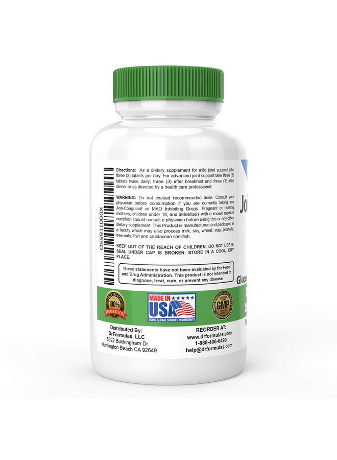 دي آر فورميولاز مكملات دعم المفاصل من DrFormulas للرجال والنساء | جلوكوزامين كوندرويتين MSM (ميندامين) 60 يومًا - Image 3