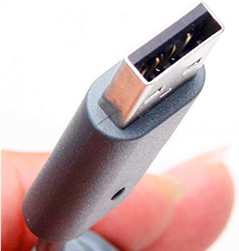XUKEKOY 2 Pack Replacement Dongle USB Breakaway Cable for Xbox 360 Wired Controllers - Dark Grey - Image 2