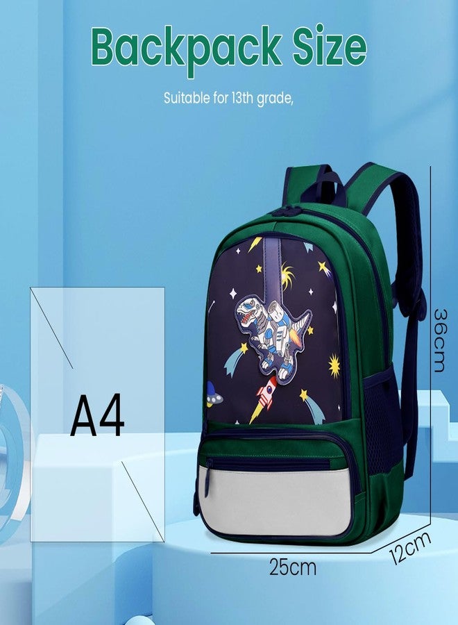 PALAYÂ® School Bags for Boys Kids Dinosaur Cartoon Lightweight Backpack for School, Travel, Camping, Burden-relief School Girls Bags for 3-7 Years Old - Image 2