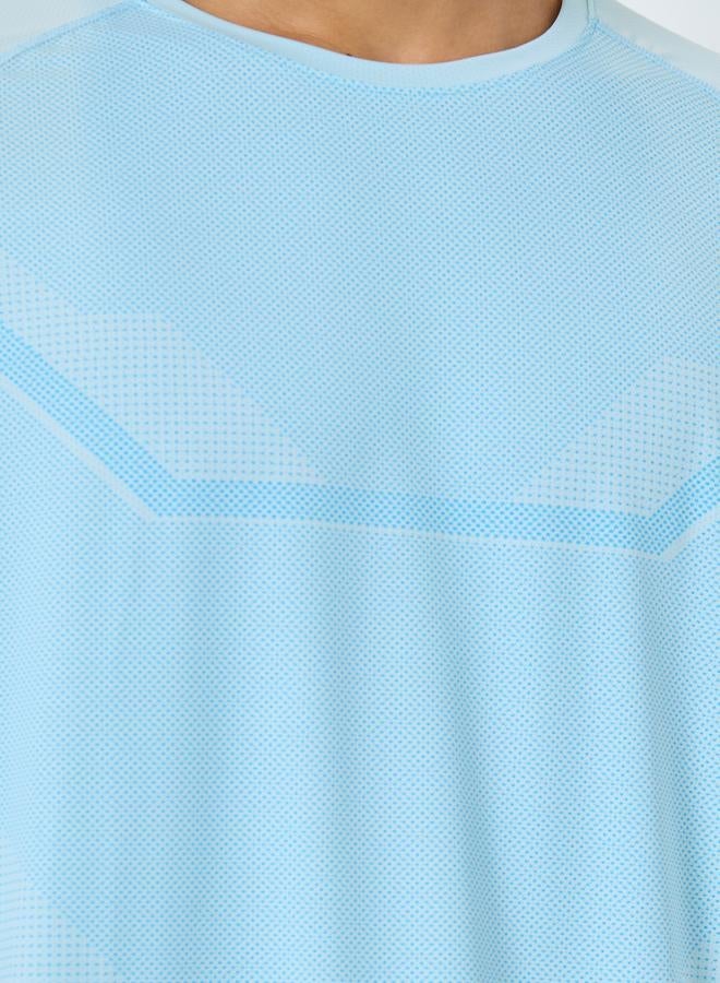 Styli Active Regular Fit Active T-Shirt with Front Print - Image 4