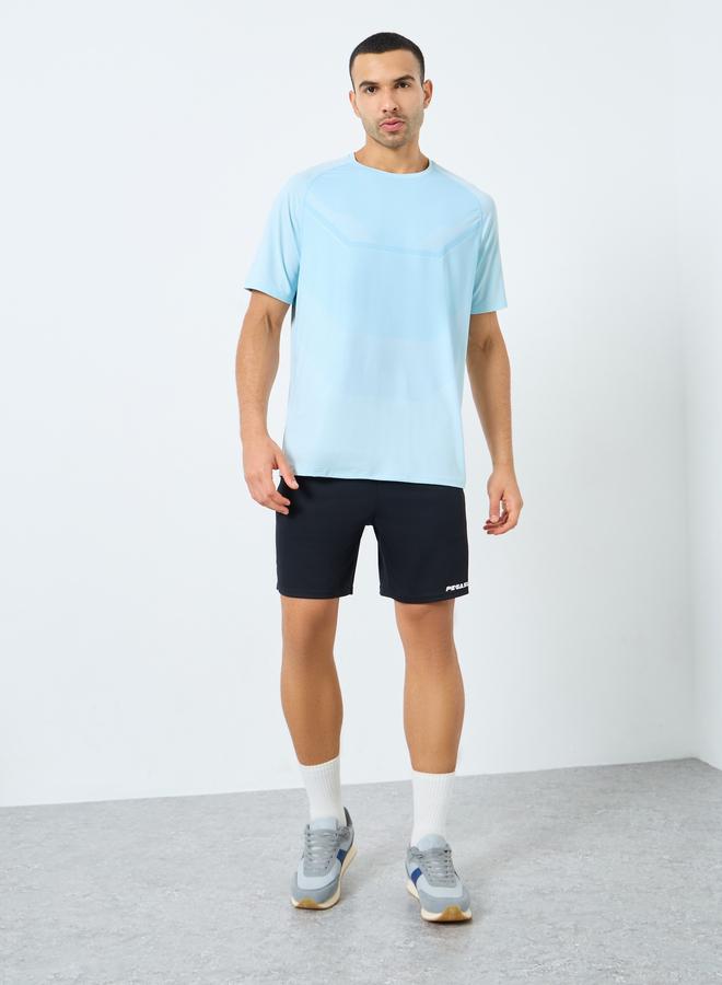 Styli Active Regular Fit Active T-Shirt with Front Print - Image 3