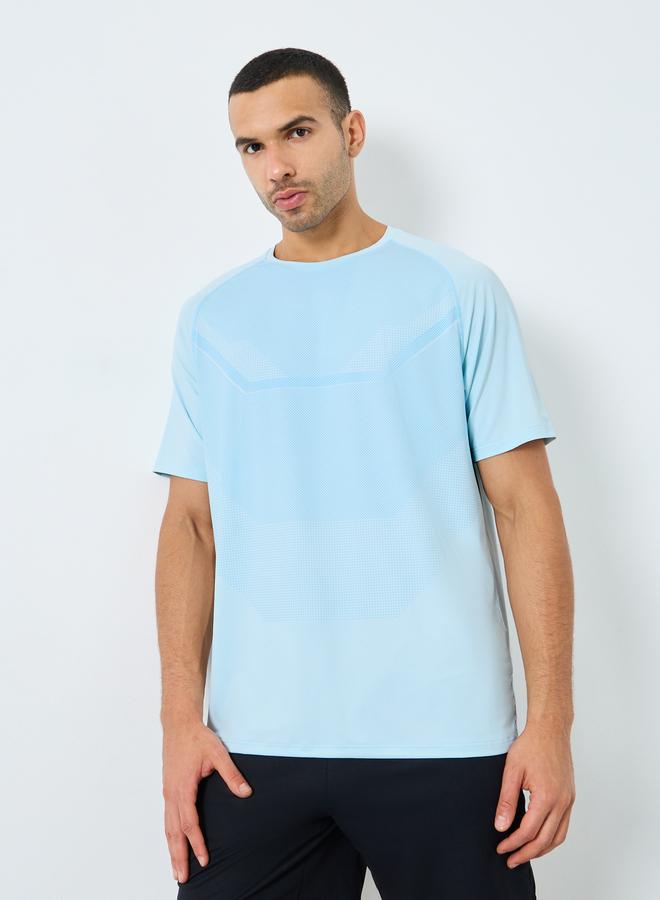 Styli Active Regular Fit Active T-Shirt with Front Print - Image 1