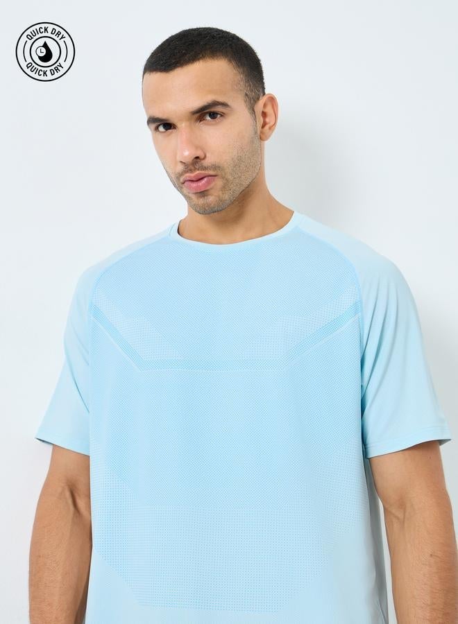 Styli Active Regular Fit Active T-Shirt with Front Print - Image 2