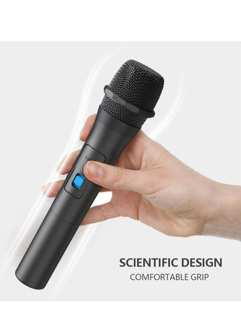 Wireless Microphone, Universal Handheld Karaoke Mic Speaker, Over 110 DB Outdoor Indoor Cordless Microphone System with USB Reciver for Singing, Karaoke, Speech, Wedding, Church - Image 3