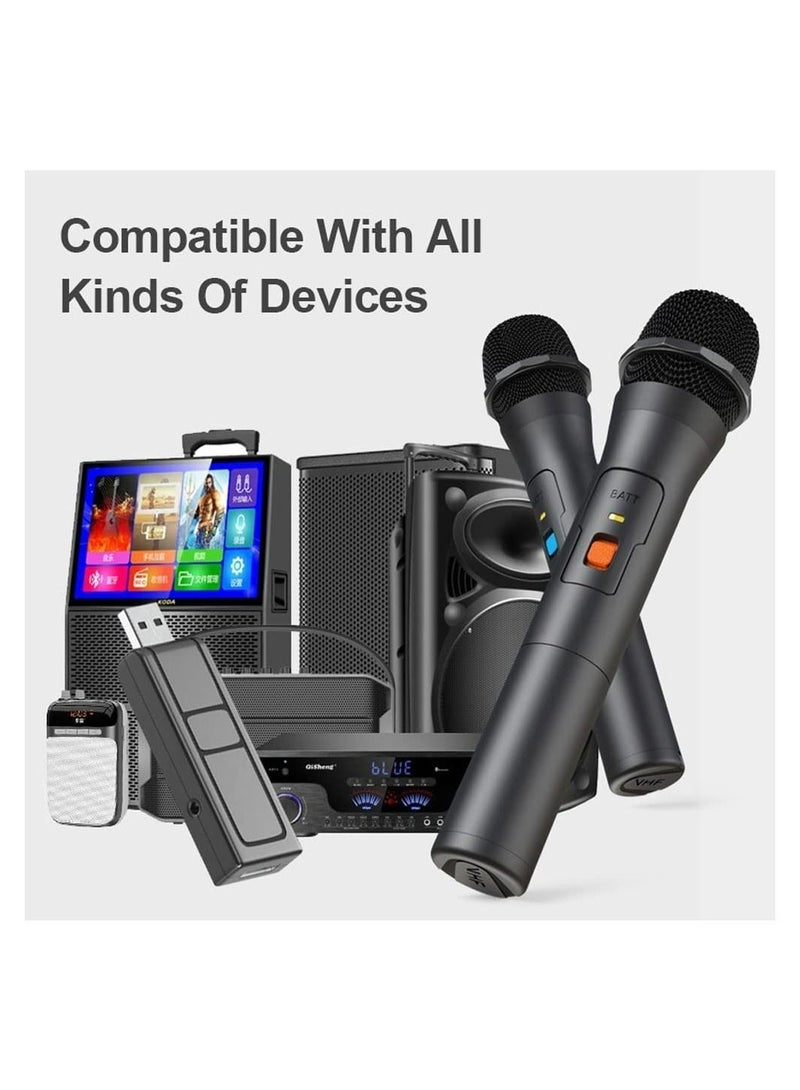 Wireless Microphone, Universal Handheld Karaoke Mic Speaker, Over 110 DB Outdoor Indoor Cordless Microphone System with USB Reciver for Singing, Karaoke, Speech, Wedding, Church - Image 5