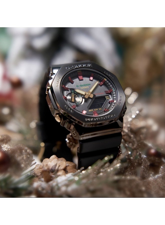 CASIO G-Shock Metal Covered Octagonal Analog-Digital Watch GM-2100CH-1APR  - Image 2