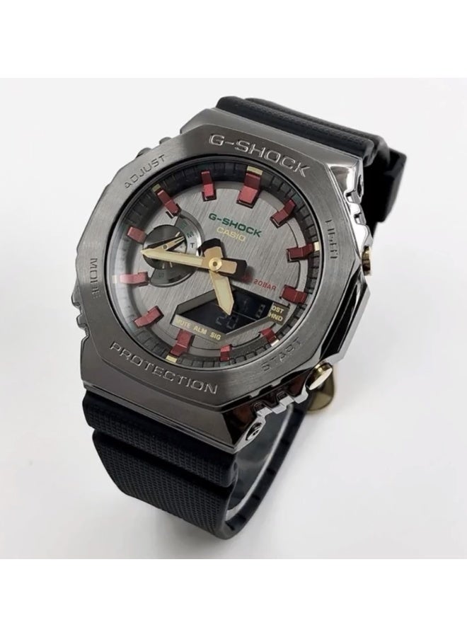 CASIO G-Shock Metal Covered Octagonal Analog-Digital Watch GM-2100CH-1APR  - Image 5
