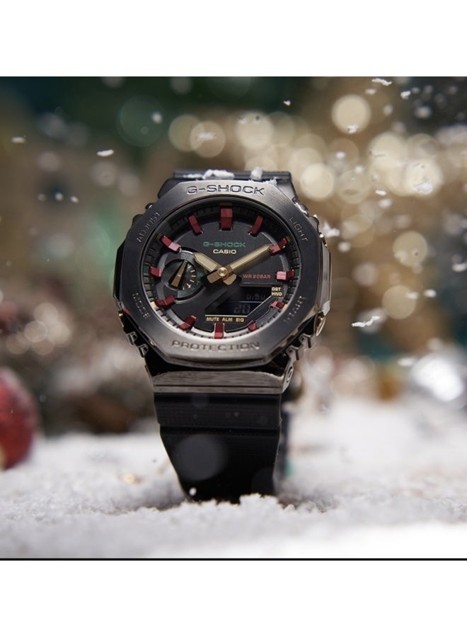 CASIO G-Shock Metal Covered Octagonal Analog-Digital Watch GM-2100CH-1APR  - Image 3