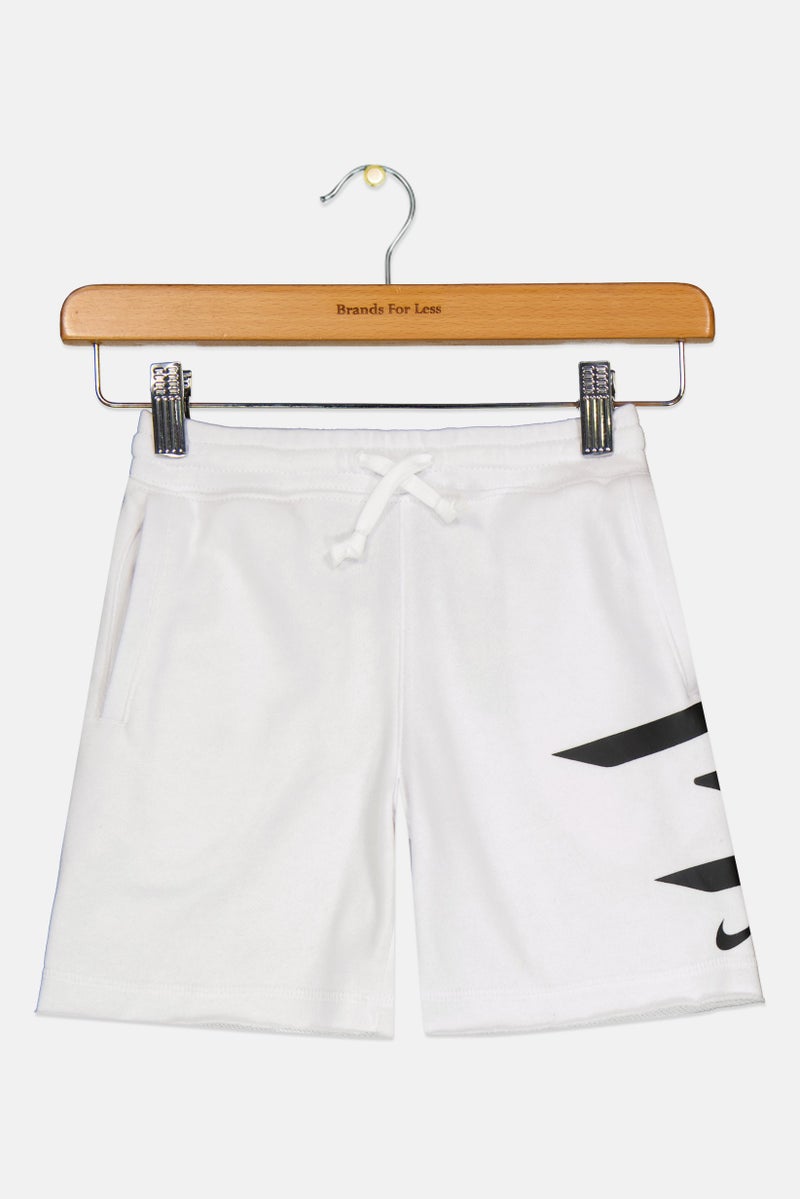 Nike شورتات رياضية للأطفال من نايك 3 براند بواسطة راسل ويلسون، أبيض - Image 1