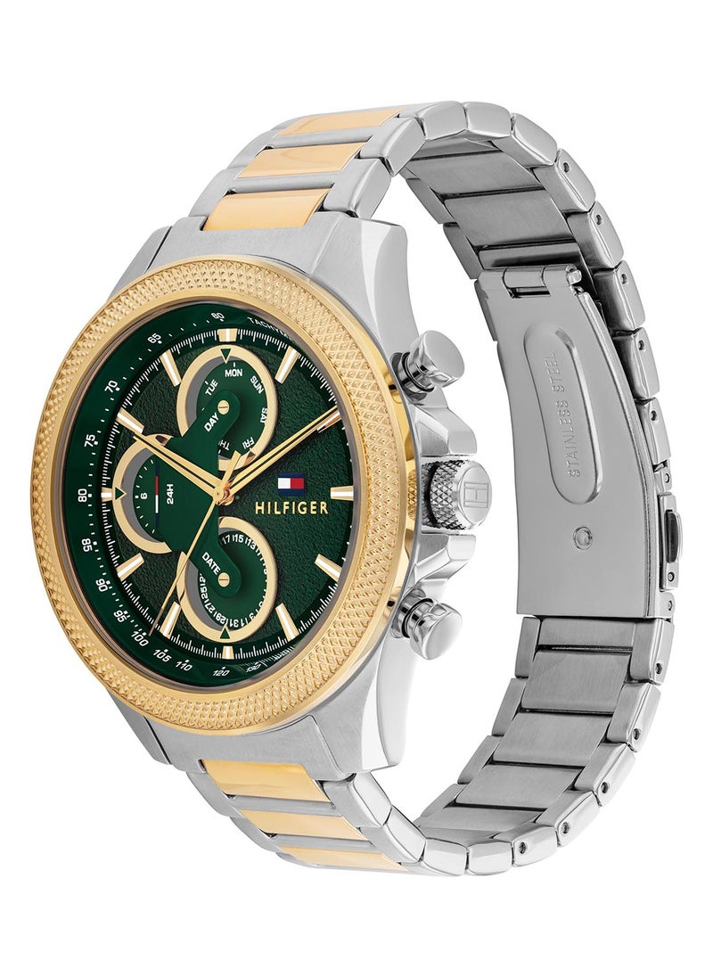 TOMMY HILFIGER - Men's Analog Round Shape Stainless Steel Wrist Watch 1792079 - 46 Mm - Image 1