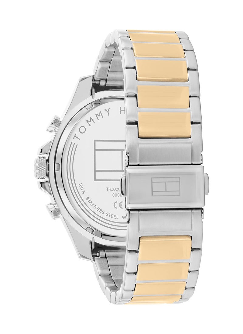 TOMMY HILFIGER - Men's Analog Round Shape Stainless Steel Wrist Watch 1792079 - 46 Mm - Image 1
