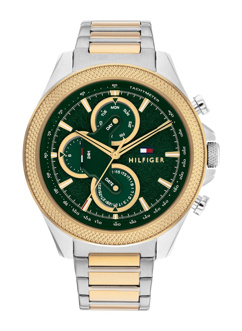 TOMMY HILFIGER - Men's Analog Round Shape Stainless Steel Wrist Watch 1792079 - 46 Mm - Image 1