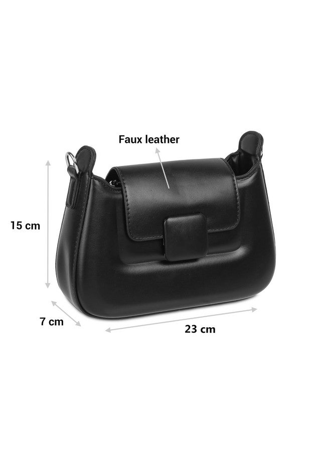 Mochi Women Black Sling Bag (66-214) - Image 4