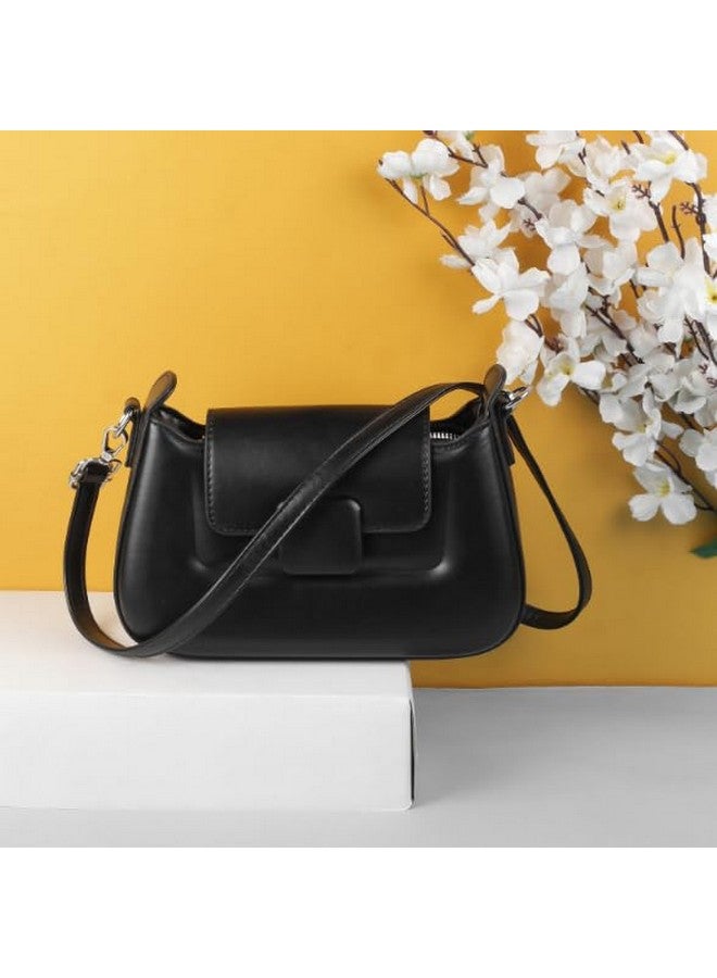 Mochi Women Black Sling Bag (66-214) - Image 2