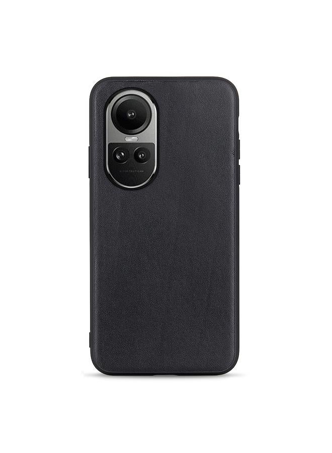 اس-توب جراب لهاتف OPPO Reno10 Global / 10 Pro Global جراب هاتف من الجلد الأصلي بملمس جلد الحمل - Image 1