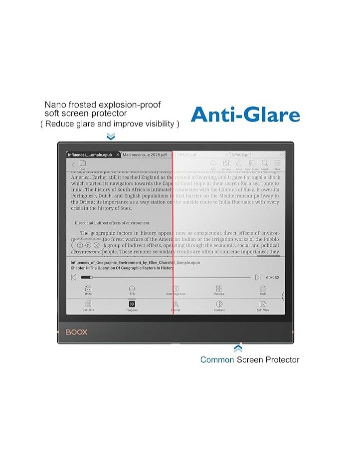 2-Pack Matte Screen Protector Compatible with Onyx Boox Note Air 4 C Tablet 10.3 inch (2024) Anti Fingerprint Matte Skin PET Film for Boox Note Air4 C - Image 3