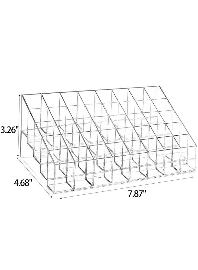 Tecbeauty 40 Grids Lipsticks Holder - Clear Acrylic Lipgloss Lipstick Organizer and Storage Display Case for Lip Gloss, Lipstick Tubes - Image 4