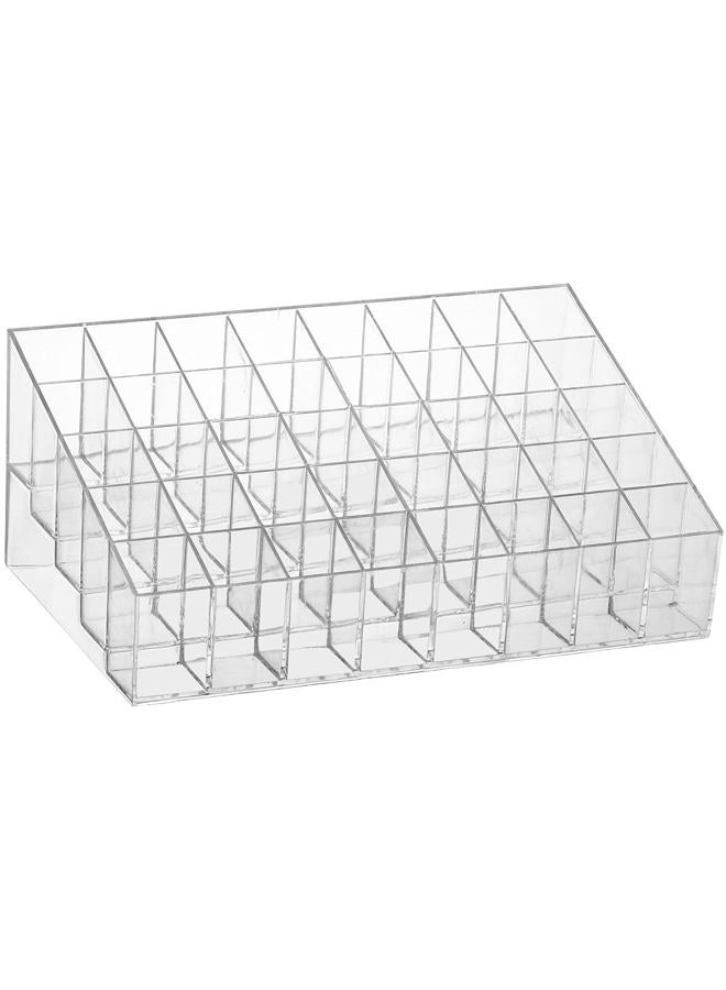 Tecbeauty 40 Grids Lipsticks Holder - Clear Acrylic Lipgloss Lipstick Organizer and Storage Display Case for Lip Gloss, Lipstick Tubes - Image 1
