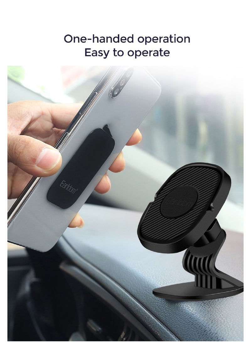 Earldom حامل الهاتف المحمول المغناطيسي 360 درجة باللون الأسود - Image 2