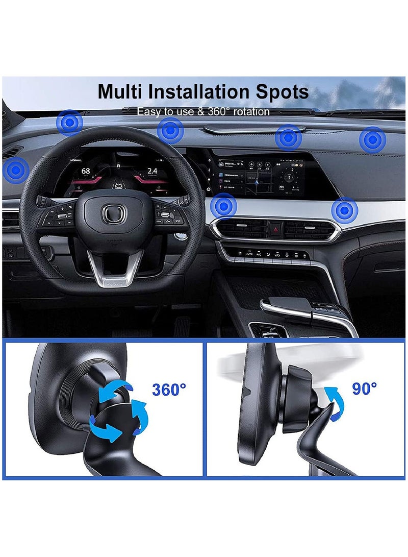 Earldom حامل الهاتف المحمول المغناطيسي 360 درجة باللون الأسود - Image 3