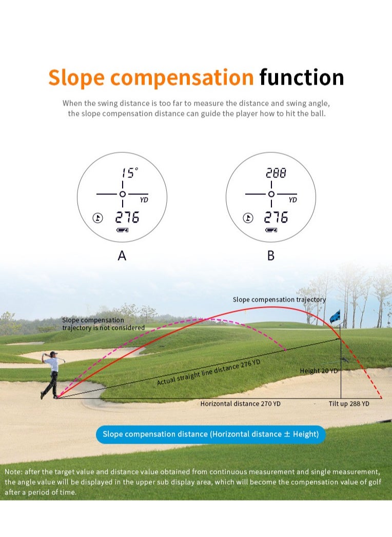 Generic Outdoor golf laser rangefinder telescope 650 meters height measurement and angle measurement  - Image 4