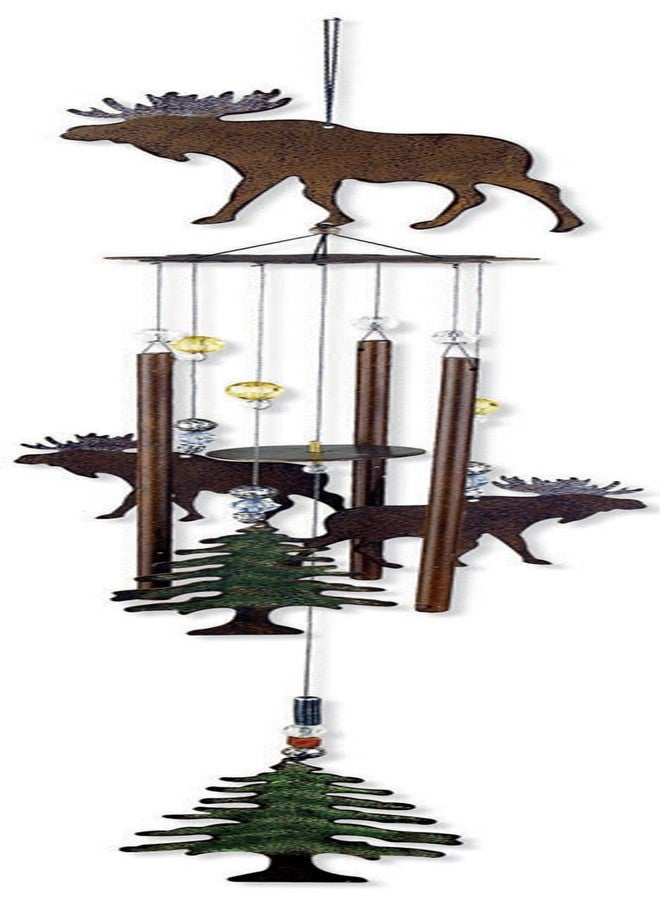 Sunset Vista Designs Wilderness Wonders Moose Wind Chime, 28-Inch Long - Image 1