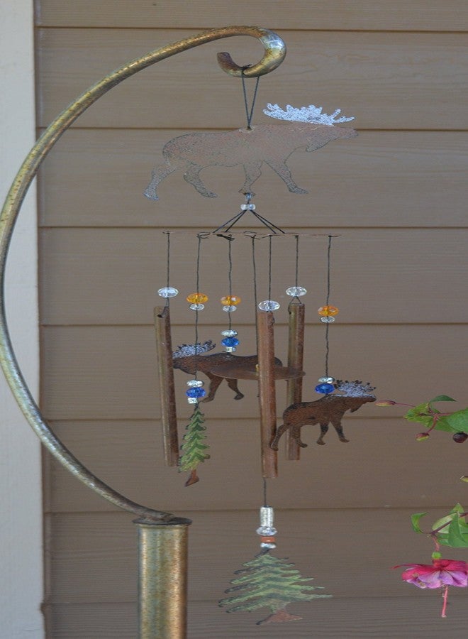 Sunset Vista Designs Wilderness Wonders Moose Wind Chime, 28-Inch Long - Image 2