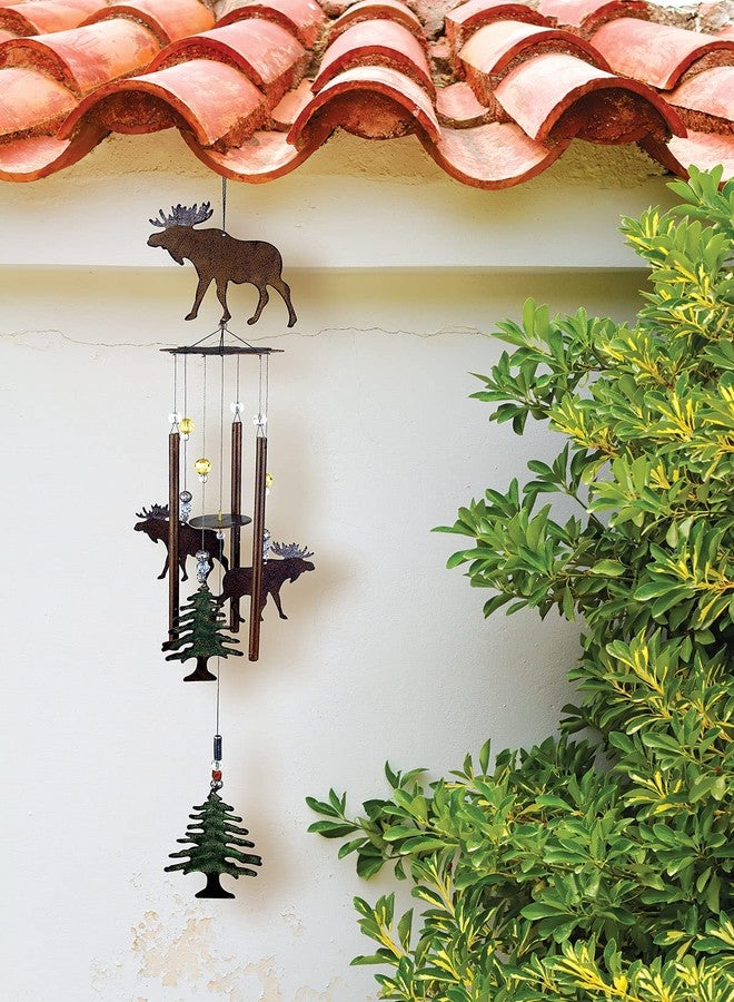 Sunset Vista Designs Wilderness Wonders Moose Wind Chime, 28-Inch Long - Image 3