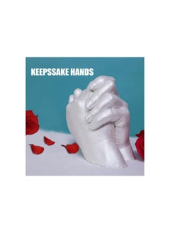 Generic Hand Casting Kit Keepsake Hands Mold Powder DIY Plaster Statue Mold Making Hand Holding Craft for Couples, Baby,Adult & Child  - Image 3