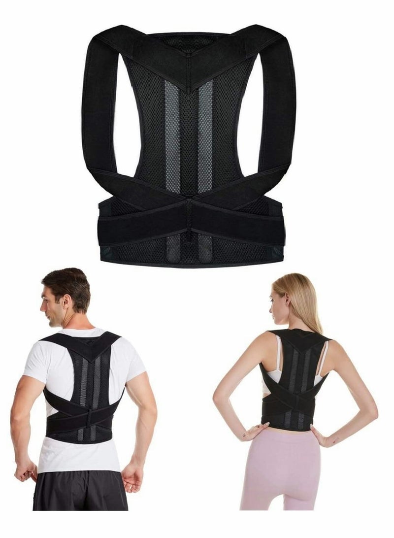 Posture Corrector for Men Women, Back Correction Waistcoat Therapy, Adjustable and Comfortable Scoliosis Back Humpback Correction Belt, Relieving Pain from Neck/Back/Shoulder, Humpback Correction (L) - Image 1