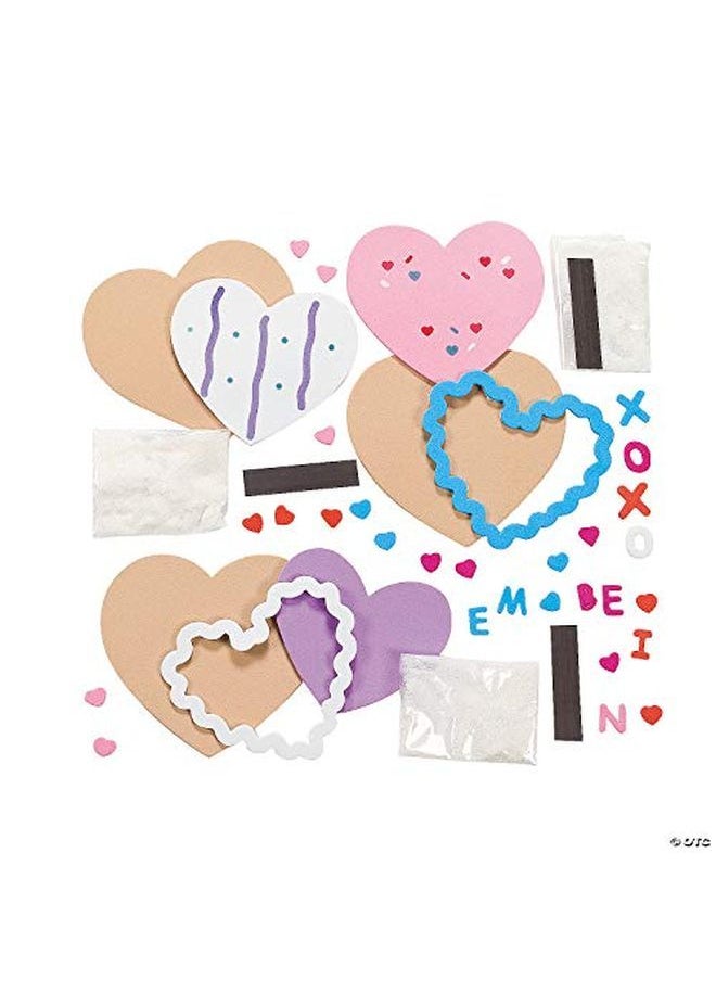Fun Express Valentine Cookie Foam Magnets Craft Kit Makes 12 Valentine'S Day Crafts For Kids  - Image 2