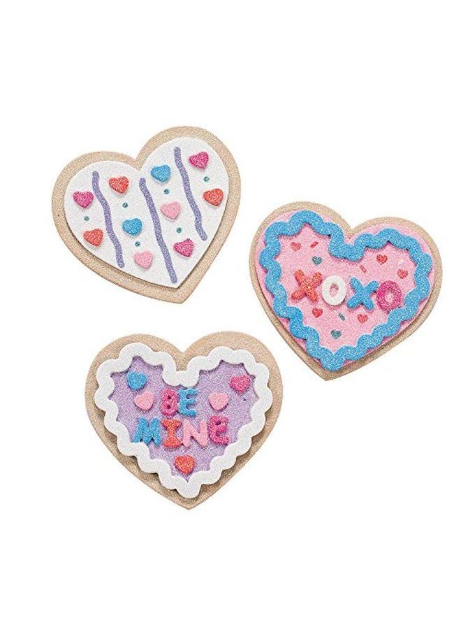 Fun Express Valentine Cookie Foam Magnets Craft Kit Makes 12 Valentine'S Day Crafts For Kids  - Image 1